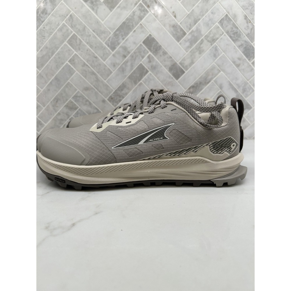 Altra Lone Peak 9 GTR Trail Running Shoes Womens 8.5 Wide Taupe Hiking Sneakers